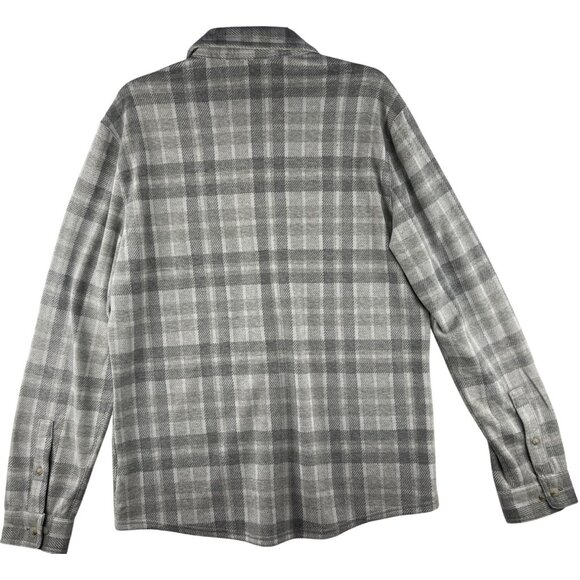 Sonoma Mens  Size M Supersoft Knit Plaid Shirt Soft Touch - Picture 2 of 8